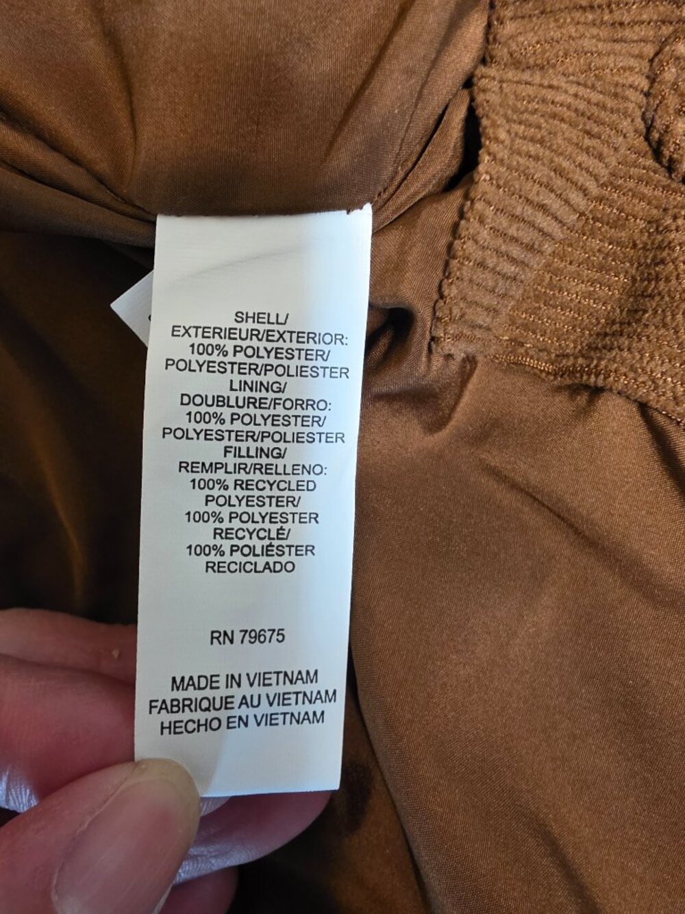 Lucky Brand Quilted Corduroy Barn Jacket NWT Brown Small - Picture 12 of 14